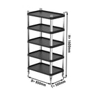 Etagère en plastique - avec 5 tablettes.