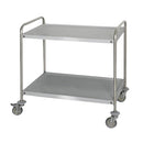 Chariot de service - 1000x600mm - avec 2 étagères.