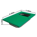 Planche à découper avec poubelle - 400x600mm - Vert.