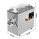 Hachoir à viande électrique 22 - 400 kg/h - 1,5 kW - 1400 tr/min - avec refroidissement.