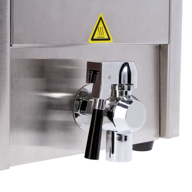 Friteuse électrique - 8 litres - 3,25 kW - avec robinet de vidange.