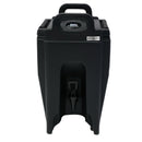 Récipient isotherme pour boissons avec robinet - 10 litres / noir.