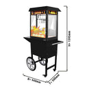 Machine à pop-corn avec chariot - 5 kg/h - avec 1 cuve.
