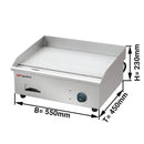 Grill électrique Plaque de cuisson - 3 kW.
