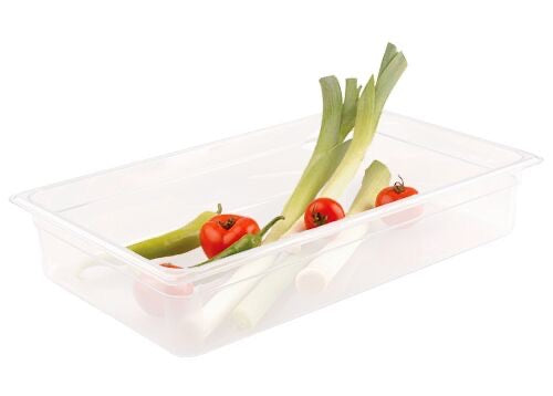 Bac gastronorme en polypropylène GN 1/1 - Laiteux - Profondeur 65mm.