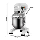 Mélangeur planétaire - 27 litres - 1,1 kW - avec 3 accessoires de mélange.