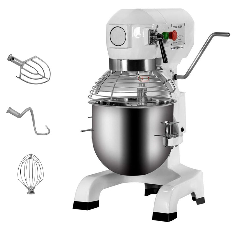 Mélangeur planétaire - 27 litres - 1,1 kW - avec 3 accessoires de mélange.