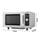 Micro-ondes - 25 litres - 1 kW - Manuel.