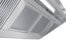 Hotte murale - 3000mm - avec moteur, régulateur, filtre & lampe.