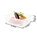 Bac gastronorme en polypropylène GN 1/2 - Laiteux - Profondeur 100mm.