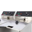 Friteuse électrique double - 8+8 litres - 6,5 kW.