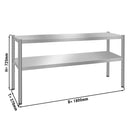 Étagère à poser PREMIUM - 1800x370mm - avec 2 étages de 0,7 m de haut.