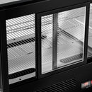 Vitrine réfrigérée de table - 200 litres - 1220mm - rectangulaire - avec 2 étagères.
