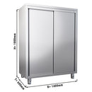 Armoire à vaisselle PREMIUM - 1400x600mm - avec 2 portes coulissantes - hauteur : 1800mm.