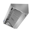 Hotte murale - 1600mm - avec moteur, régulateur, filtre & lampe.