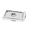 Couvercle inox GN 1/3.