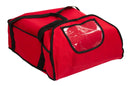 Sac à pizza / Sac isolant - pour 5 boîtes à pizza 43x43cm - Rouge.
