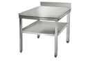 Table de travail en inox ECO - 800x700mm - avec fond de base & rebord.