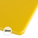 Planche à découper - 325x530mm - Epaisseur 20mm - Jaune.
