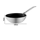 Wok en aluminium - Ø 24 cm.