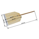 Pellete à pizza en bois - 435 x 360 mm.