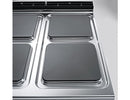 Cuisinière électrique - 21 kW - 6 plaques carrées +Four électrique statique - 7,5 kW.