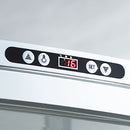 Vitrine panoramique - 235 litres - 510mm - 4 étagères - Blanc.