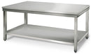 Table de travail en inox ECO - 1800x700mm - avec fond de base sans rebord