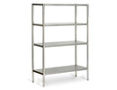 Etagère en inox ECO - 1400x490mm - avec 4 étagères (RÉGLABLE)