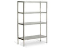 Etagère inox ECO - 1200x490mm - avec 4 étagères (RÉGLABLE)