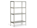 Etagère en inox ECO - 1000x490mm - avec 4 étagères (RÉGLABLE)