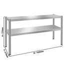Étagère à poser PREMIUM - 1600x370mm - avec 2 étages de 0,7 m de haut