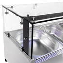 Vitrine réfrigérée PREMIUM avec lumière LED - 2000x395mm - 9x GN 1/3.