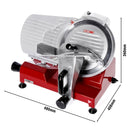 Trancheuse - 150 Watt - Couteau : Ø 250mm - Rouge.