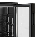 Réfrigérateur bar - 1330mm - 320 litres - avec 3 portes battantes en verre - Extérieur & Intérieur Noir