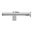 Barre porte-bons de commande restaurant en aluminium - 122 cm.