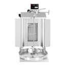 Grill à gaz pour gyros/döner - 1 brûleur - max. 5 kg - avec 2 portes battantes incluses.