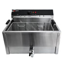 Friteuse électrique à poisson - 20,4 litres - 5 kW - avec robinet de vidange.