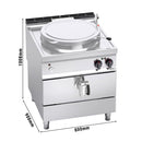 Marmite électrique - 150 litres - 18 kW - Chauffage indirect