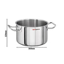 Marmite à viande - Ø 360 mm - Hauteur : 220 mm - Convient pour induction.