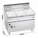 Poêle à gaz basculante - 120 litres - 30 kW