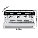 Machine à café filtre - 3 groupes - Système de préinfusion inclus.