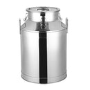 Pot à lait avec couvercle - inox - 25L.