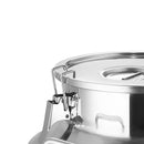 Pot à lait avec couvercle - inox - 40L.