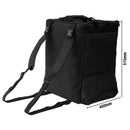 Sac à pizza / Sac isotherme pour scooter - pour 12 boîtes à pizza 33x33cm - Noir