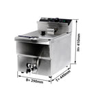 Friteuse électrique - 8 litres - 3,25 kW - avec robinet de vidange.