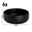 (6 pièces) UNIVERSE - Bol Maastricht - 650ml - Ø 140mm - Noir