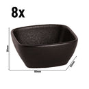 (8 pièces) UNIVERSE - Bol Maastricht - Carré - 125ml - 80x80mm - Noir