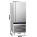 Congélateur rapide - 15x GN 1/1 ou EN 60x40
