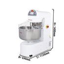 Pétrin spiral pour boulangerie - 131 Litres / 80 kg - 2 vitesses - avec cuve fixe.